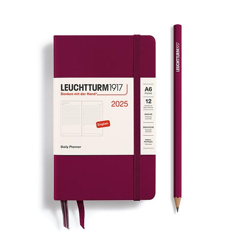 Daily Planner 2025 Port Red