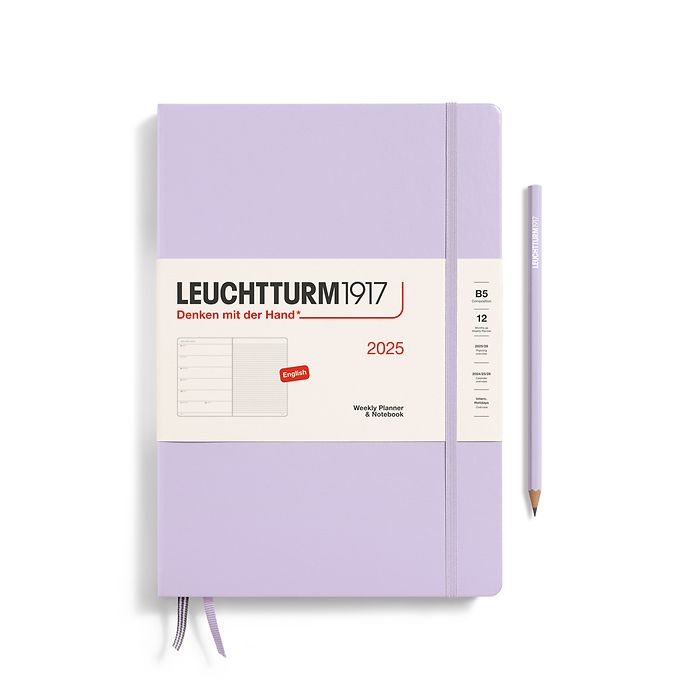 Weekly Planner & Notebook Composition (B5) 2025, Lilac