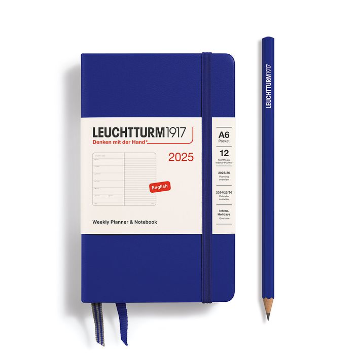 Weekly Planner & Notebook Pocket (A6) 2025, Ink