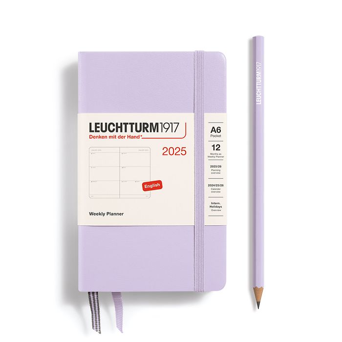 Weekly Planner Pocket (A6) 2025, Lilac, English