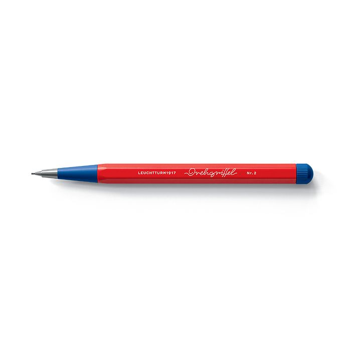 Drehgriffel Nr. 2  Mechanical pencil, Bauhaus Edition, Red/Royal Blue