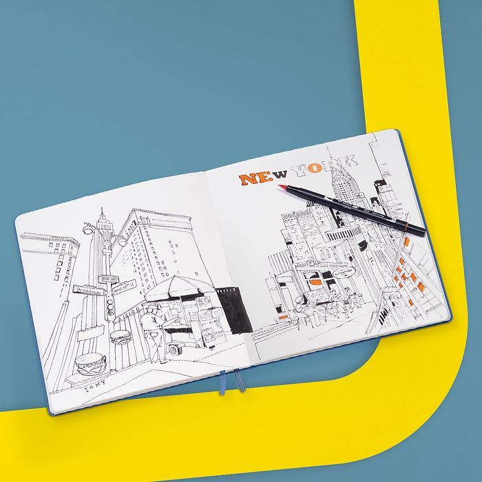 Cuaderno de dibujo Sketchbook Medium A5, papel 150 gr, Limón — Land of Paper