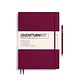 Notebook Master Slim (A4+) Hardcover, 121 numbered pages, ruled, port red