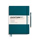 Notebook Master Slim (A4+) Hardcover, 121 numbered pages, ruled, pacific green