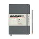 Notebook Medium (A5), Softcover, 123 numbered pages, Anthracite,  ruled