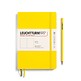 Notebook Medium (A5), Softcover, 123 numbered pages, Lemon,  plain