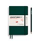 Monthly Planner & Notebook Paperback (B6+) 2025, 16 Months, Softcover, Forest Green